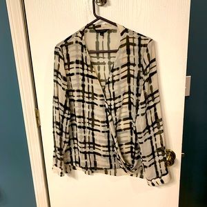 Banana republic front crossover blouse